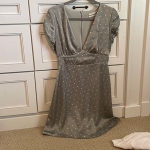 Urban outfitters polka dot pale blue dress